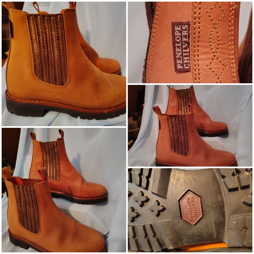 Penelope Chilvers Tan Leather Chelsea Boots